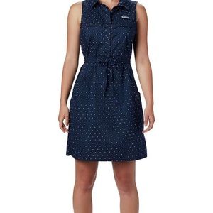 Columbia PFG Super Bonehead Navy Dress — XS